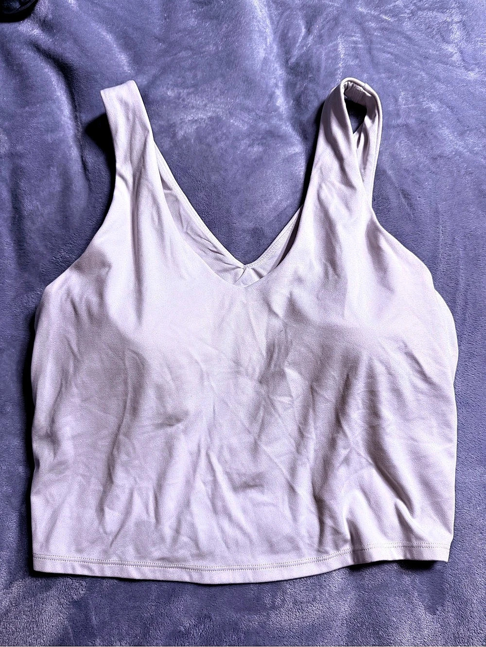 All in Motion Everyday Soft V-Neck Crop Tank Top Pink XL